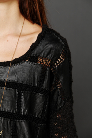 Leather Patched Tunic