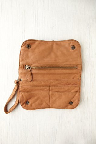 Distressed Double Zip Wallet