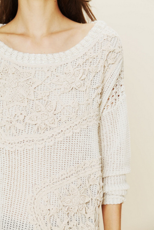 FP New Romantics Reflections in Crochet Pullover