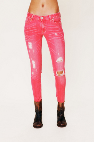 Thrift Wash Destroyed Skinny Jeans