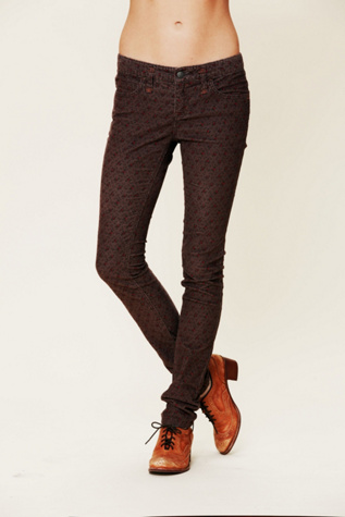 Printed Corduroy Skinny
