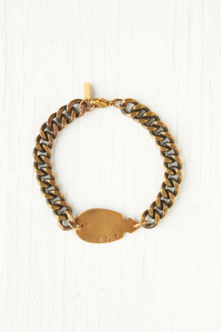 Thick Chain Arrowhead ID Bracelet