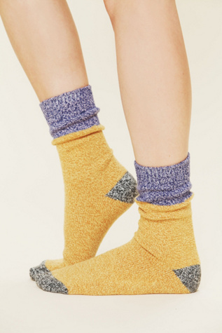 Colorblock Boot Sock