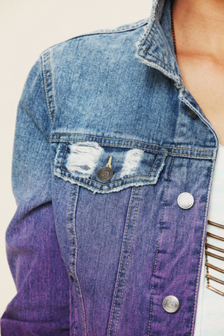 Ombre Wash Denim Jacket