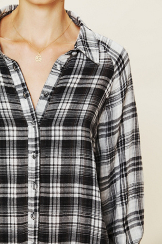 FP New Romantics Plaid Capelet Top