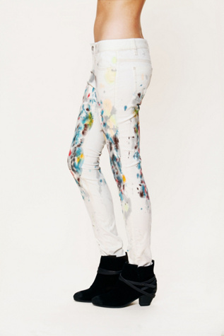 5 Pocket Painted Skinny Cord