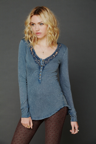 Lou Legacy Crochet Henley