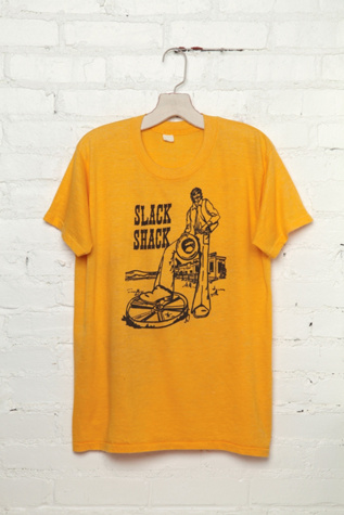 Vintage Yellow Slack Shack Tee in Vintage-Loves-vintage-tees