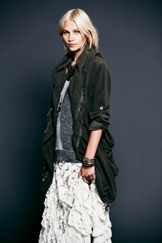 Twice Zipped Hooded Jacket