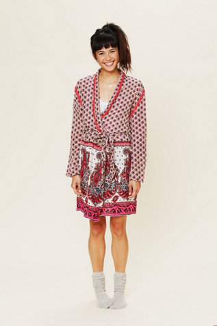 FP ONE Border Print Sleep Robe