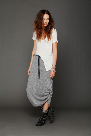 Lily Shirred Maxi Skirt