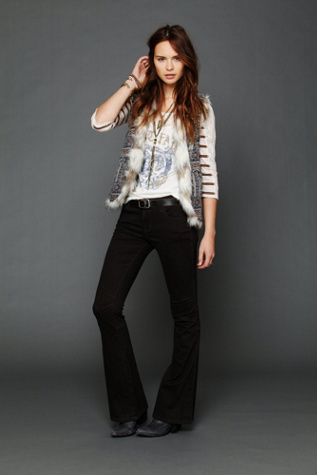 Washed Herringbone Flare
