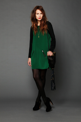Color Block Raglan Dress