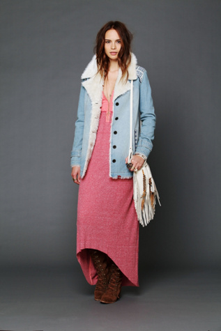 Denim And Sherpa Jacket