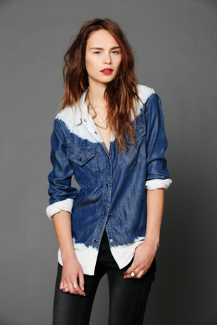 Ride The Rails Dip Dye Buttondown