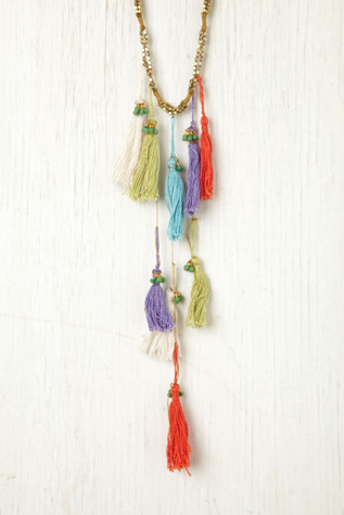 Multi Thread Tassel Necklace
