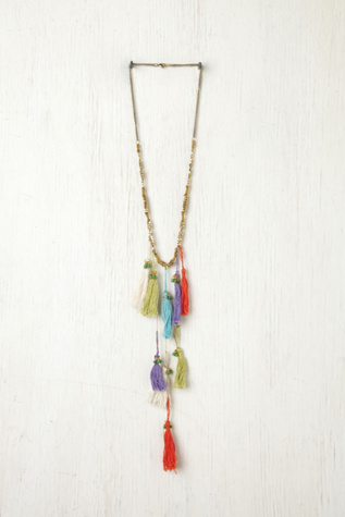 Multi Thread Tassel Necklace