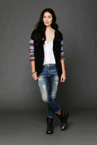 Baja Stripe Sleeve Jacket