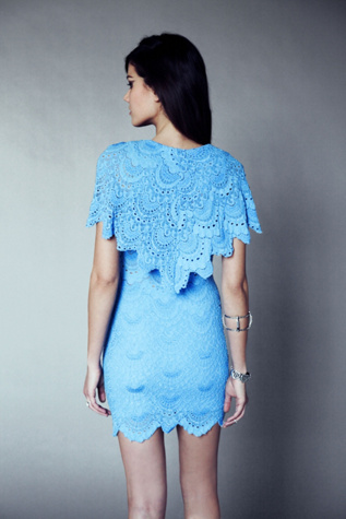 Spanish Lace Poncho Dress