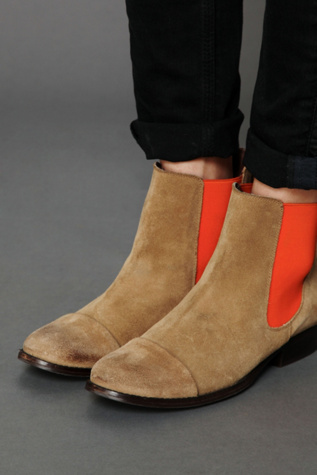 Taupe Suede - Orange