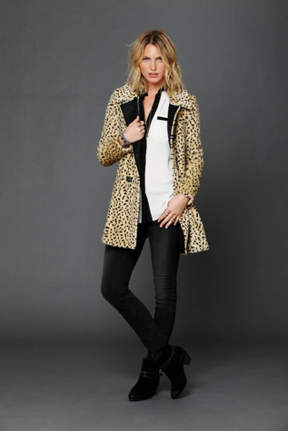 Leopard Swing Coat