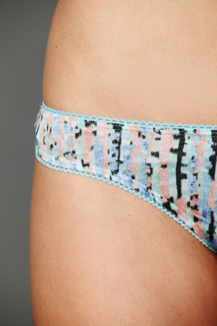 Blue Watercolor Stripe