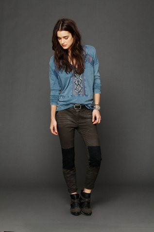 FP Patched Twill Herringbone Pant