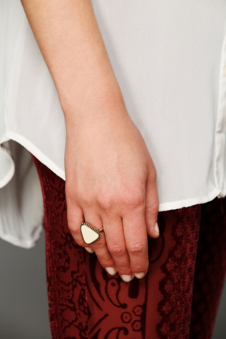 Enamel Triangle Ring
