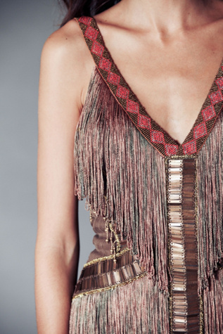 Fire Circle Fringe Dress