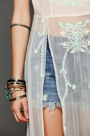 Simply Sheer Embroidered Maxi