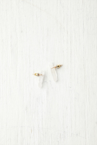 Long Quartz Studs