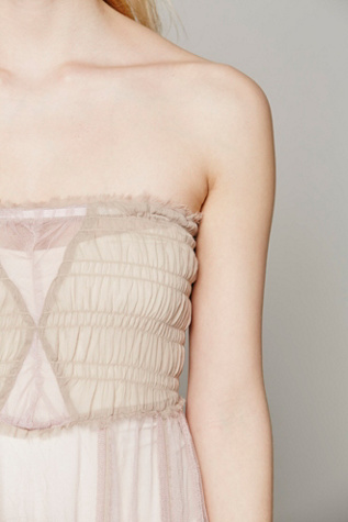Raw Tulle Maxi Slip