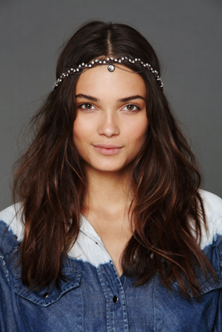 Leather Swarvoski Headwrap