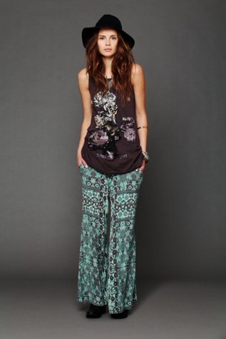 Printed Knit Wideleg