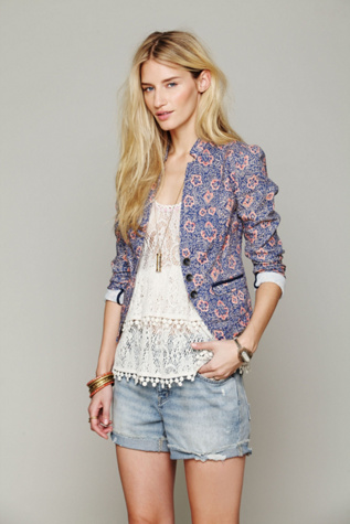 Printed Blazer