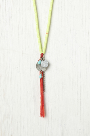 Long Sequin Tassel Necklace