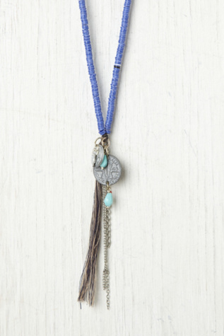 Long Sequin Tassel Necklace