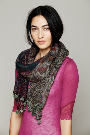 Patchwork Scarf in Printed-Scarves