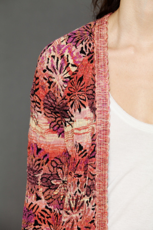 Fresh Florals Fringe Cardigan