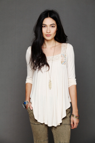 Free People Theresa Top in knit-tops