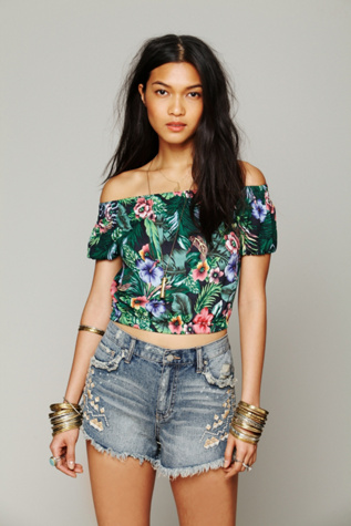 One Teaspoon  Hawaiian Crop Top in crop-tops