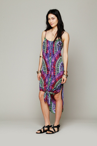 Medicine Wheel Print Easy Dress