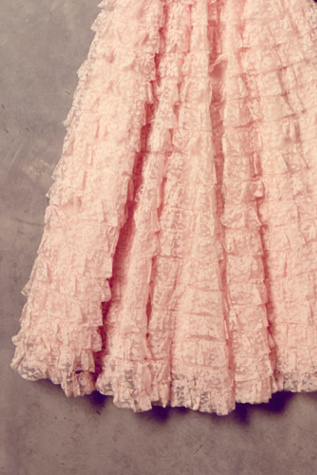 Vintage Creme Lace Dress