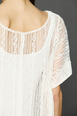 Lace Boxy Tee