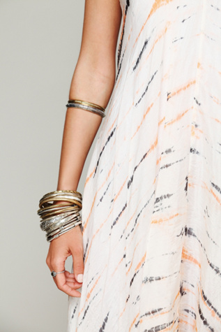 Tie Dye Cap Sleeve Maxi