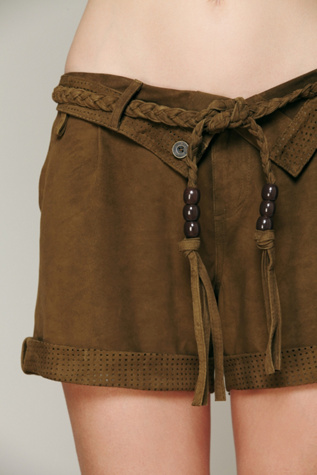 Suede Slouch Short