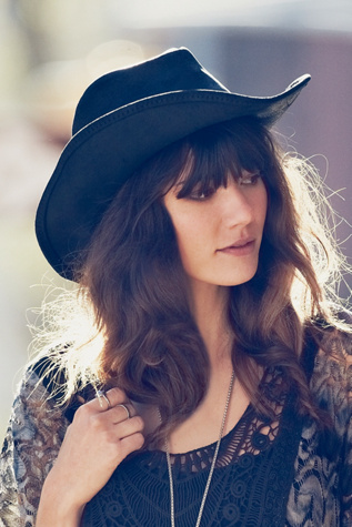 Buffalo Nickel Leather Hat in accessories-hats