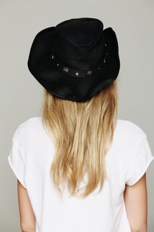 Buffalo Nickel Leather Hat
