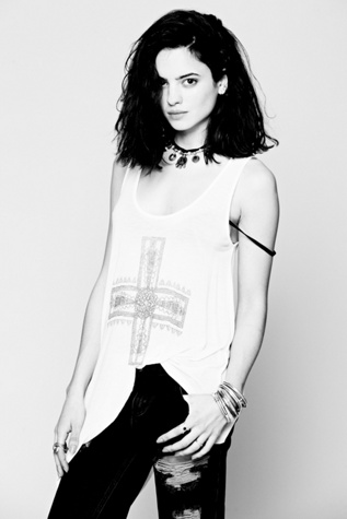 We The Free Waterfall Graphic Tank in clothes-tops-graphic-tees