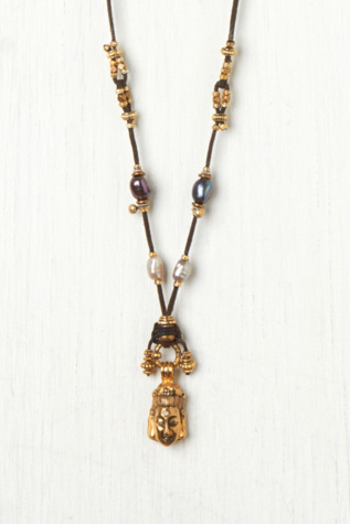 Turchin Diamond Ilaid Buddha Necklace in beach-jewelry